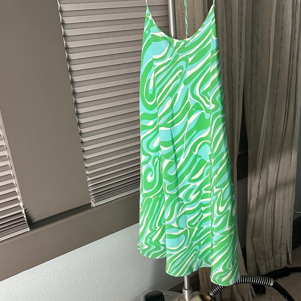 Lilly Pulitzer Mint and White Patterned Mini Dress